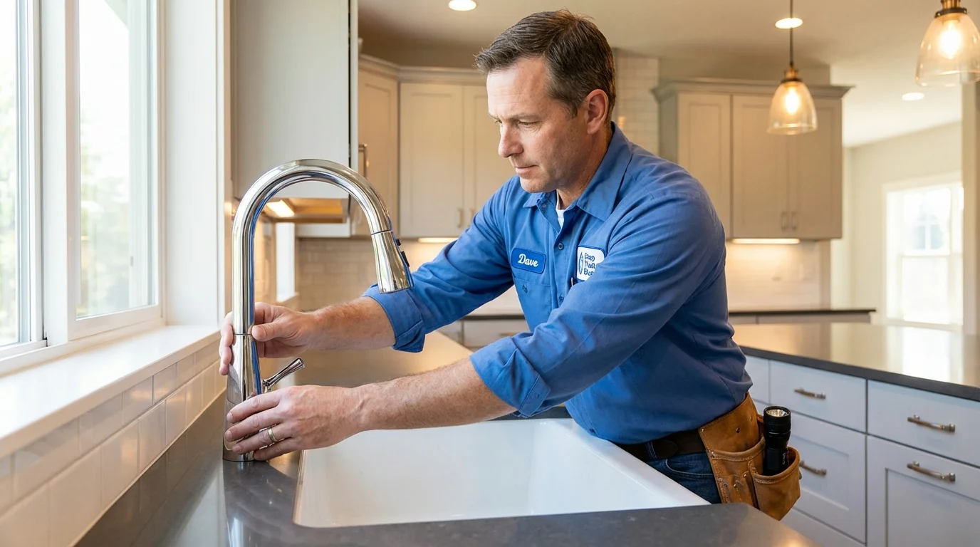Kitchen faucet installation by Johns Plumbing LLC in Cheyenne
